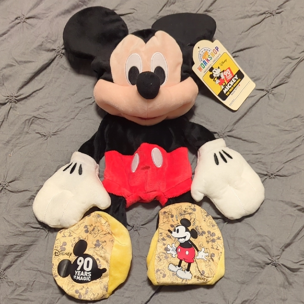 Disney Mickey Mouse 90 Years Of Magic Collectable BuildABear